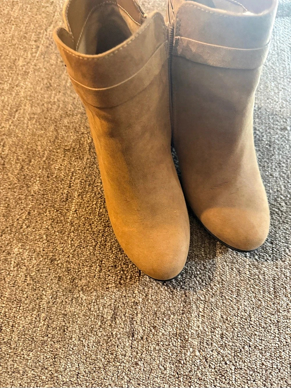 Lauren Conrad Suede Ankle Boots Brown US 10